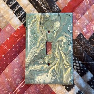 Abstract Swirl Light Switch Cover